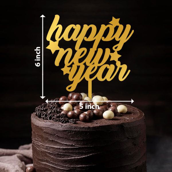 Happy New Year Acrylic Cake topper