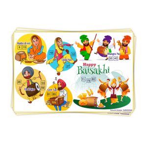 Baisakhi Theme Tambola Tickets