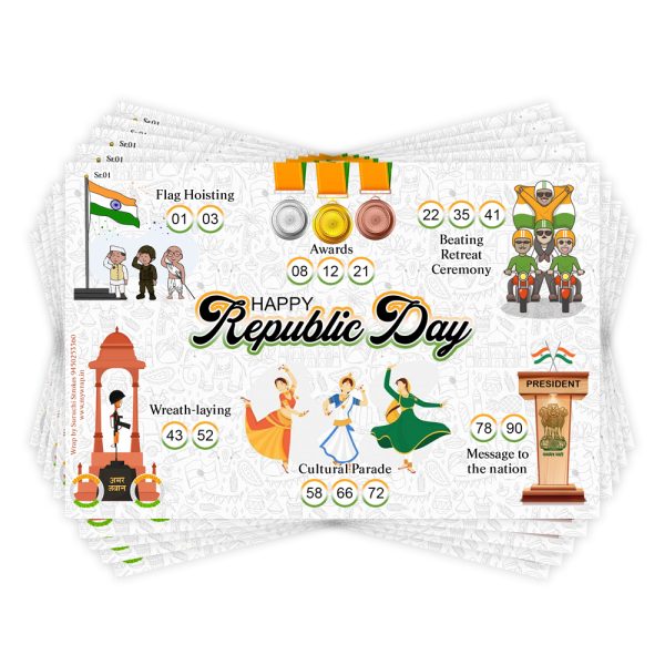 Republic Day Theme Tambola Tickets