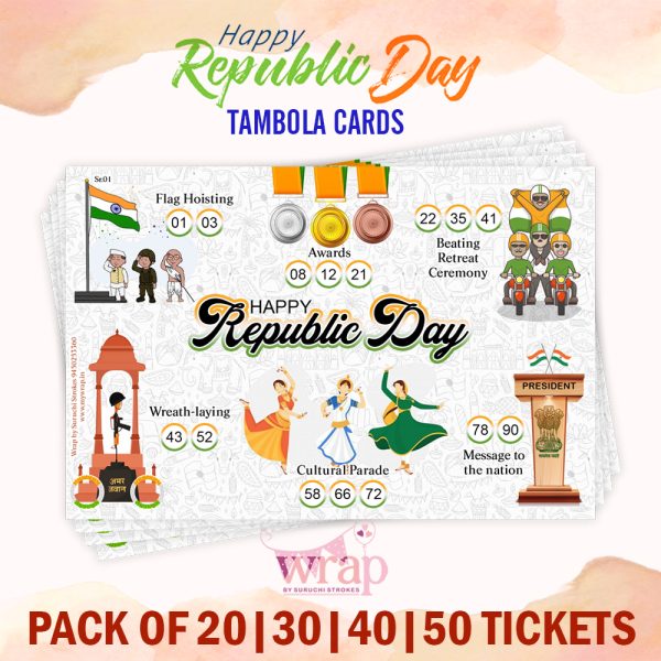 Republic Day Theme Tambola Tickets