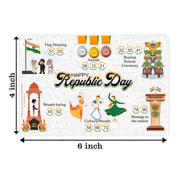 Republic Day Theme Tambola Tickets