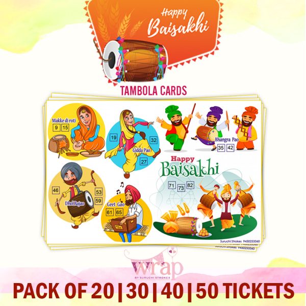 Baisakhi Theme Tambola Tickets