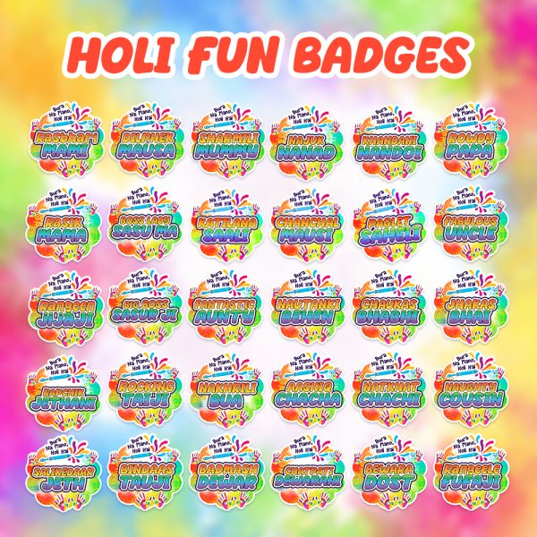 Holi Badges