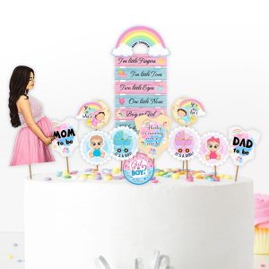 Baby showe cake topper