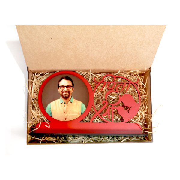 Customized Photo Frame Table Top With Wooden Box | Best Gift for Fathers | Father's Day Gift Item - Image 4