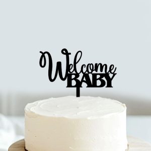 Welcome Baby Cake Topper