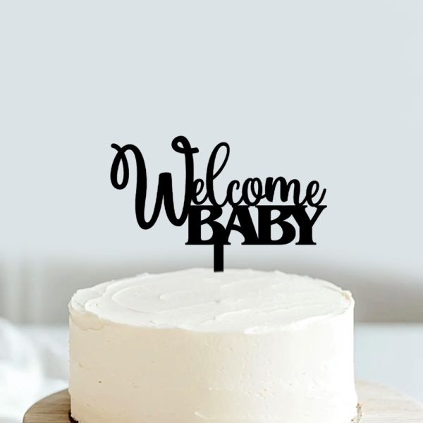 Welcome Baby Cake Topper
