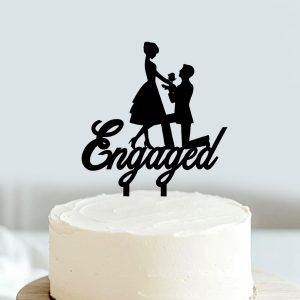 Engagement Cake Topper