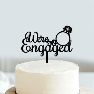 Engaged Cake Topper