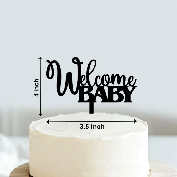 Welcome Baby Cake Topper