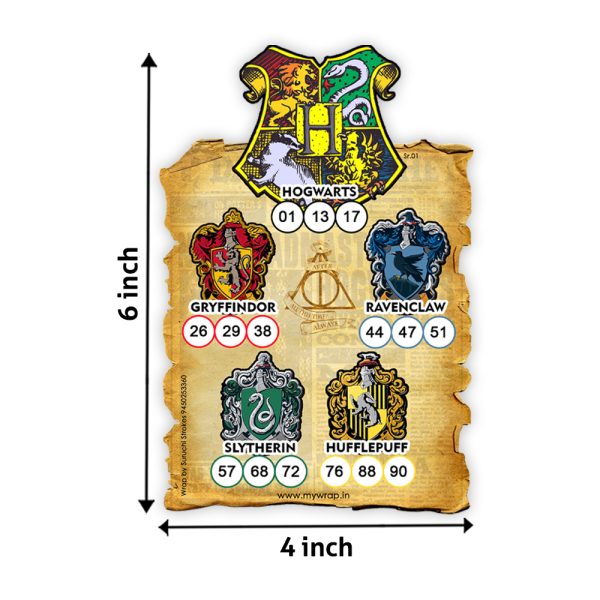 Harry Potter Theme Tambola Ticket | Housie Game Bingo Cards For Kids Birthday - Image 2