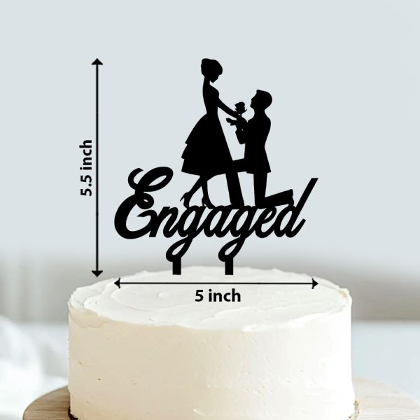 Engagement Cake Topper