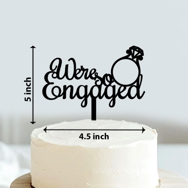 Engaged Cake Topper