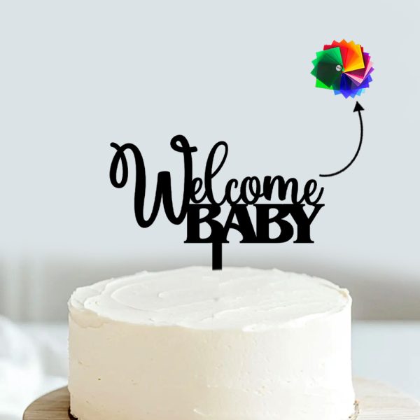 Welcome Baby Cake Topper