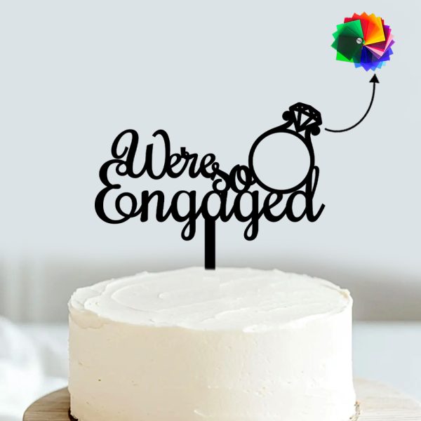 Engaged Cake Topper