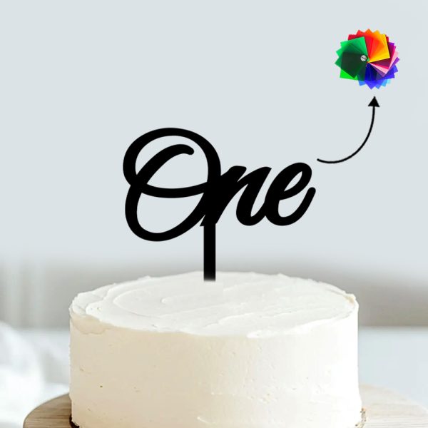 One Cake Topper | First Birthday Cake Decoration Item For Baby Girls & Boys 1st Year Celebration - Image 4