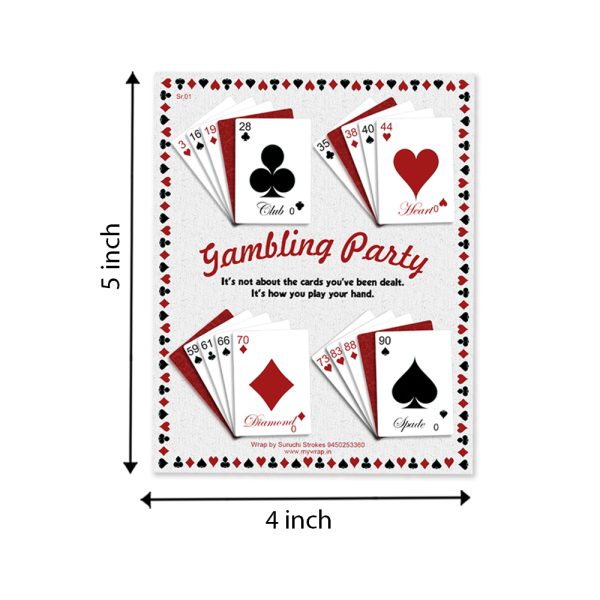 Casino Theme Tambola Tickets | Gambling Cards Game - Image 2