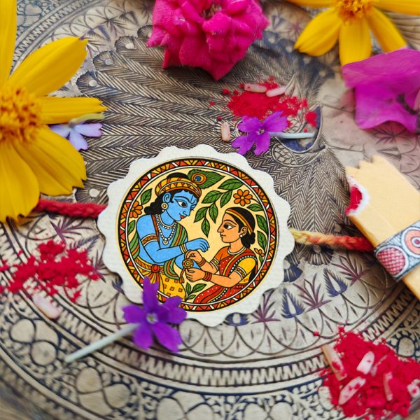 Handmade Canvas Rakhi |Rakshabandhan Handcrafted Eco-friendly Rakhi for Brother | Bhabhi | Sister - Image 5