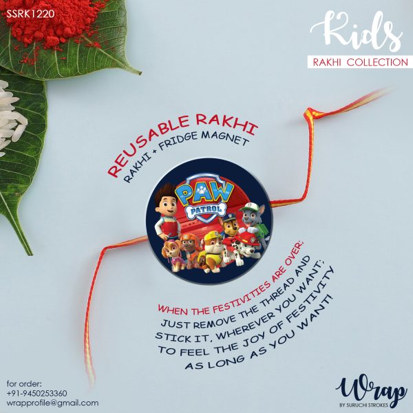 Handmade Magnet Rakhi for Rakshabandhan Brother | Sister - Image 2