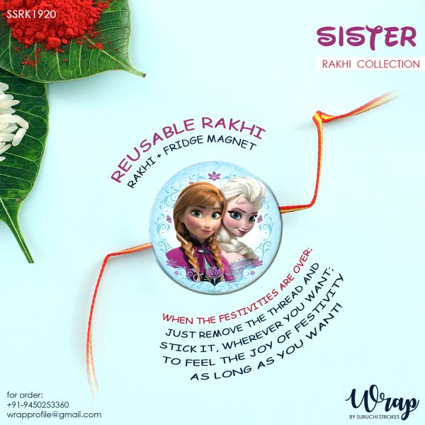 Handmade Magnet Rakhi for Rakshabandhan Brother | Sister - Image 4