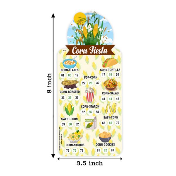Kitty Party Tambola Ticket | Maize Corn Fiesta Housie Game - Image 2