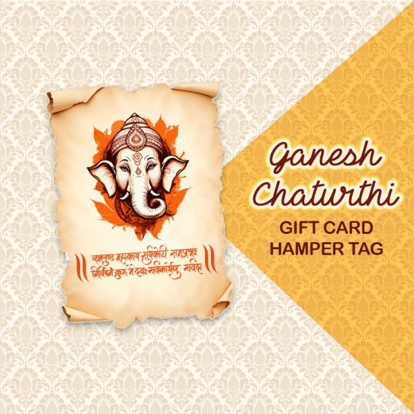 Thank You Tag Theme Lord Ganesha Teej Festival Birthday Anniversary Wedding Party | Return Gift Tag - Image 5