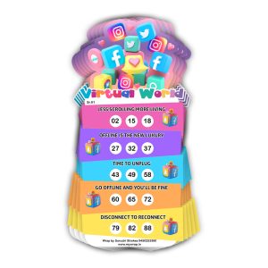 Social Media Theme Tambola Ticket | Social Platform Game for Kitty Party