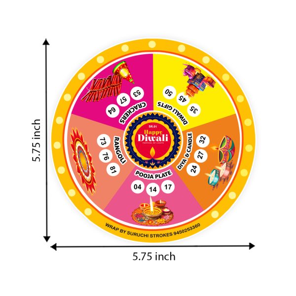 Diwali Theme Tambola Ticket | Ganesh Lakshmi Festival | Deepawali Party Game - Image 2