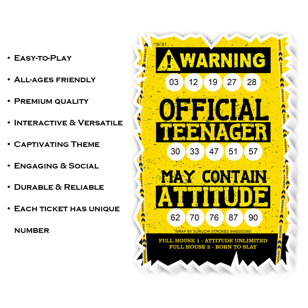 Birthday Theme Tambola Ticket | Friend Teenager Party | Friendship Housie Game - Image 3