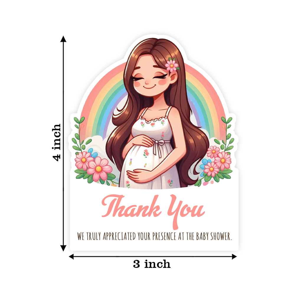 Baby Shower ThankYou Tag | Return Gift Card | Coming Soon Welcome Party - Image 3