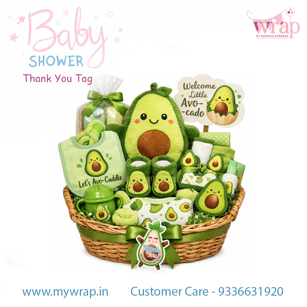 Baby Shower ThankYou Tag | Avocado Theme Return Gift Card for Welcome Baby Party - Image 5