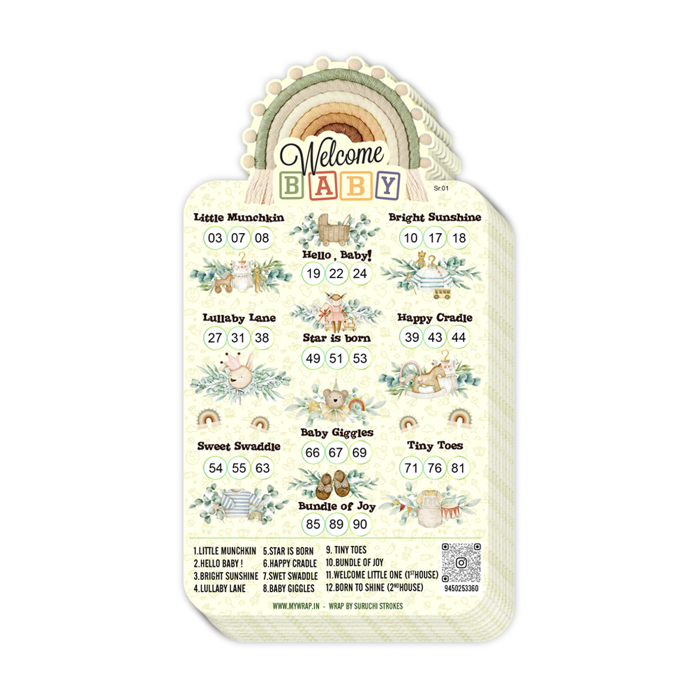 welcome baby tambola