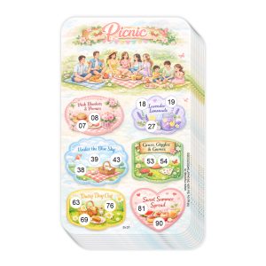 Picnic Theme Tambola Tickets | Birthday Fun Family & Kitty Party Game