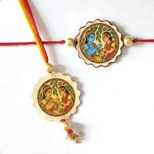 Bhaiya Bhabhi Canvas Rakhi | Rakshabandhan Handmade Eco-friendly Couple Rakhi