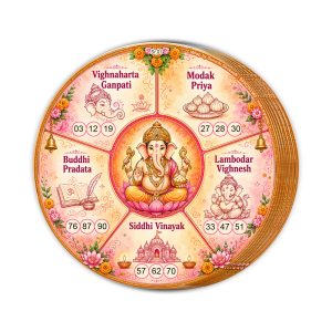 Ganesh Theme Tambola Ticket | Festival Kitty Party Housie Game