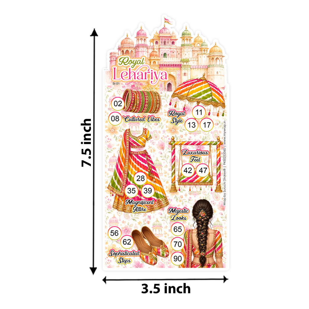 Lehariya Theme Tambola | Teej | Karwachauth Kitty Party Housie Game - Image 2